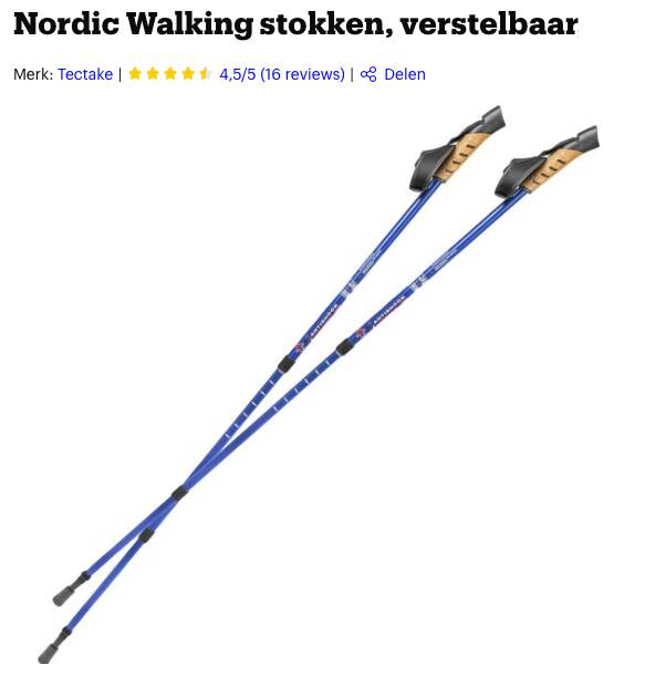 goedkope wandelstokken
