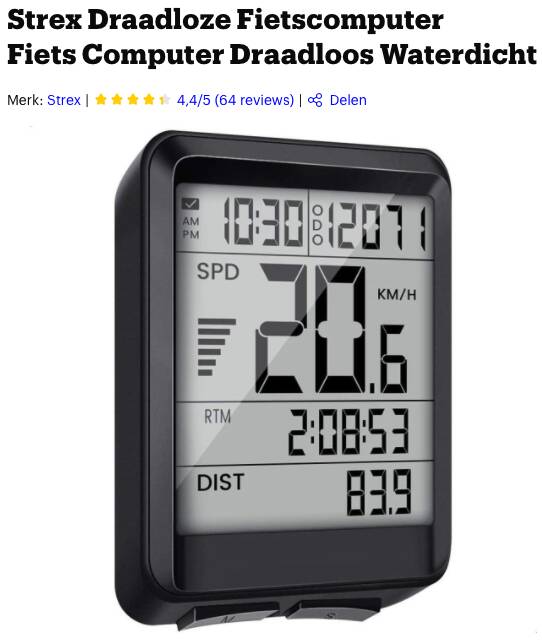 fietscomputer draadloos