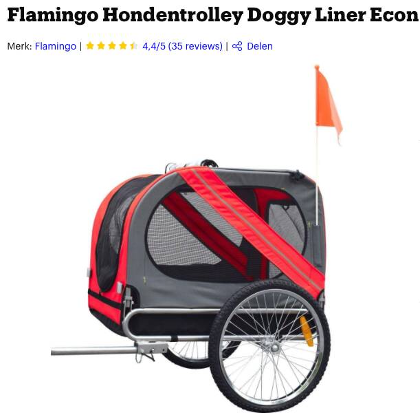 goede hondenfietskar
